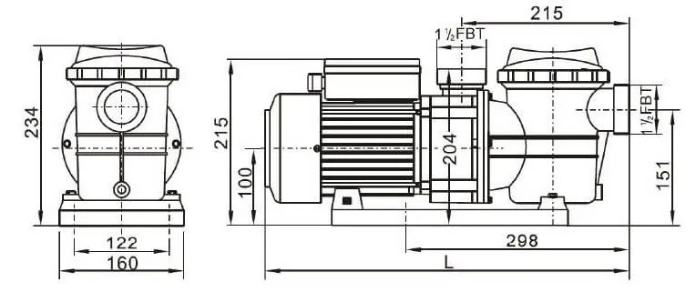 Насос VOLCAN MPT035 0,25 kW, 0,35 HP, 220 V, 8 m3/h